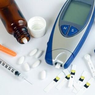 Glucómetro y fármacos para el tratamiento de la diabetes