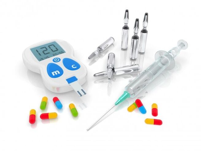Varios medicamentos para el tratamiento de la diabetes